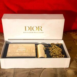 Stunning Gold Limited Edition Dior mini lipstick bag- NO LIPSTICK INCLUDED